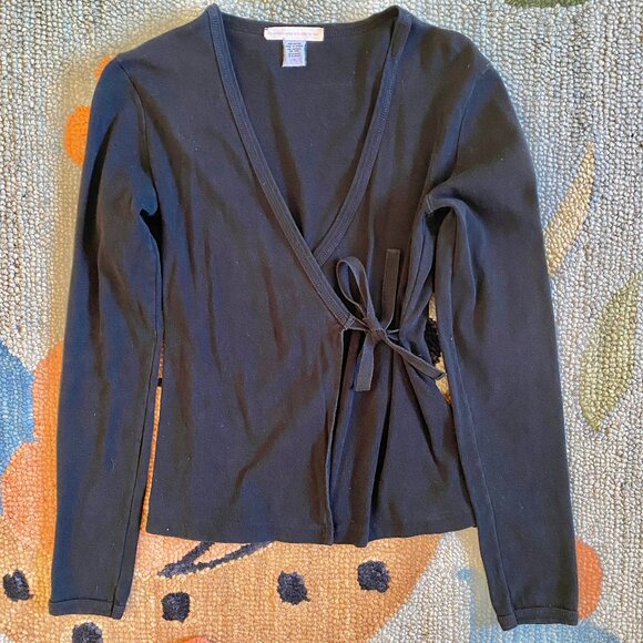 90s I Anthropologie I A Pleasant Surprise Is In Store For You I Faux Wrap Top - Picture 1 of 16